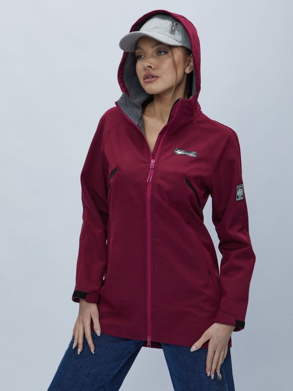 Women's windbreaker MTFORCE spring crimson 22213M